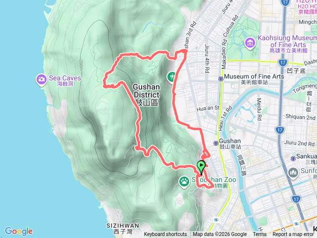 柴山南壽山登山口-盤榕-龍泉寺登山口出-鼓山路O型預覽圖
