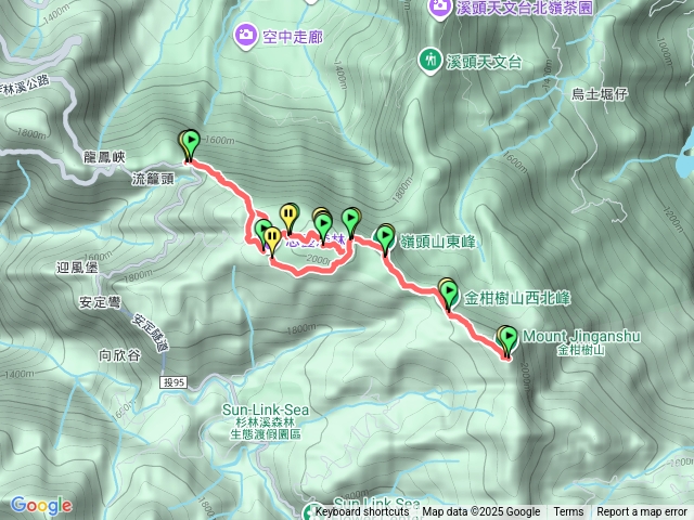 嶺頭山+金柑樹山+忘憂森林