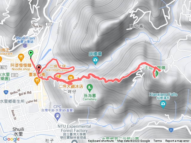 112．10．08水里二坪、水沙蓮古道及土地公鞍嶺