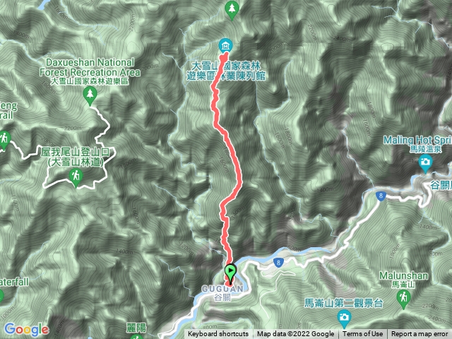 波津加 谷關上大雪山 &vic
