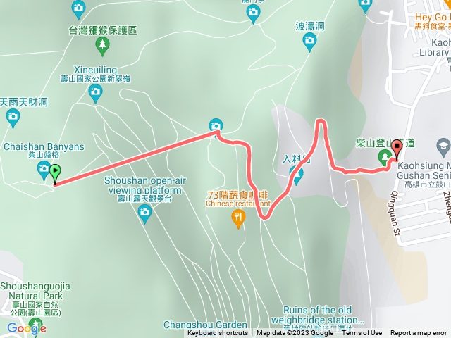 北柴山（只紀錄到下山）