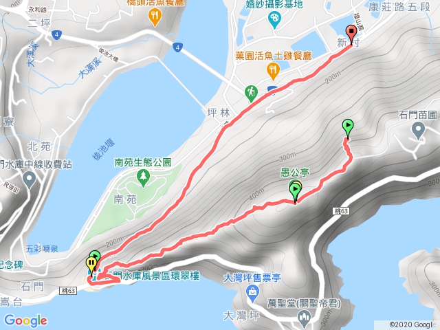 溪洲山-》石門水庫