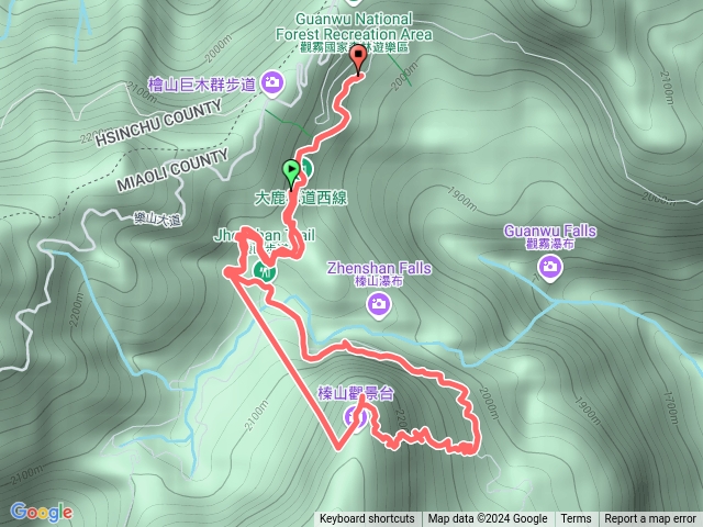 大鹿林道西線櫟山登山步道預覽圖