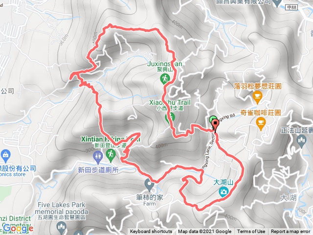 聚興山、林牛山、大胡山新田三星O形連走