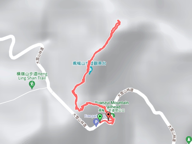 鳶嘴山原上原下