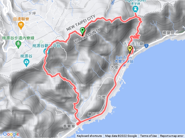 「台灣小百岳」灣坑頭山/桃源谷步道O型