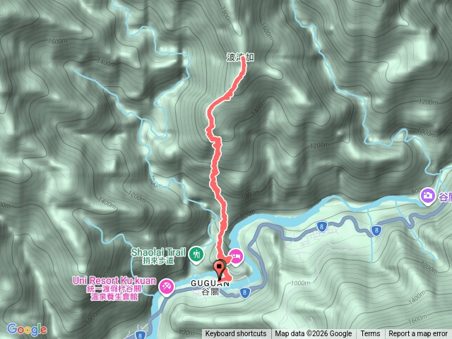 2/6波津加山（有一段繞錯路預覽圖