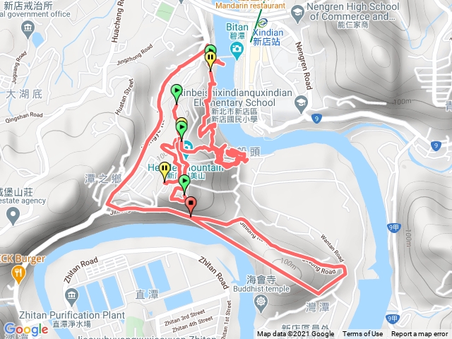 和美山 碧潭樂園 碧亭 直潭淨水廠 海會寺 碧潭吊橋