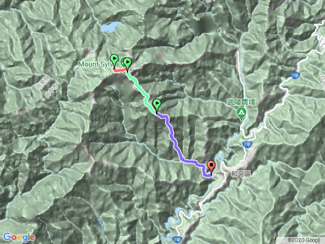 2019-11-06 雪山到志佳陽 17.2km7.5hr上726m下2631m