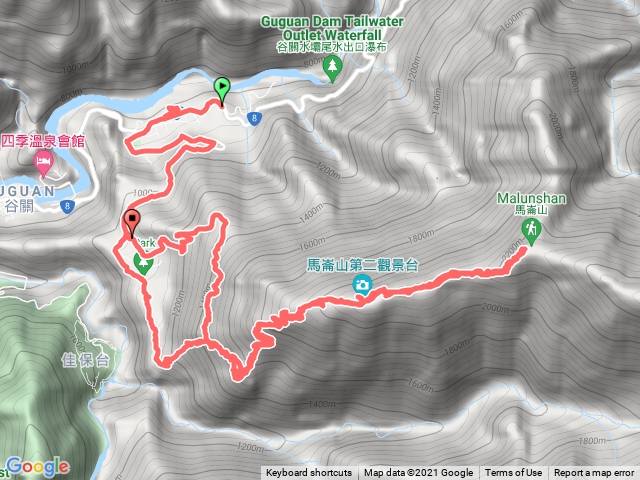 馬崙山（從馬陵溫泉停車場上）