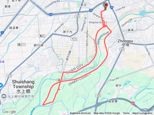八掌溪西側堤防步道
