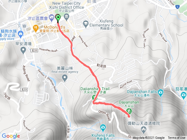 汐止新台五路上大尖山