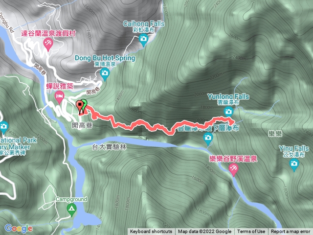 八通關古道（東埔至雲龍瀑布）