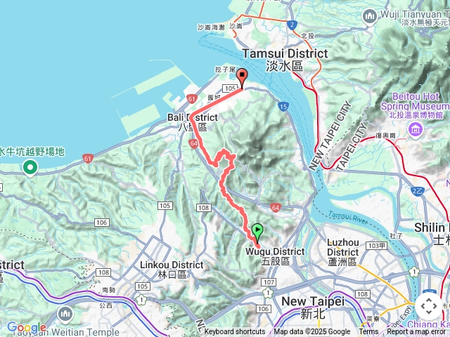 很多馬路的牛稜山步道和廖添丁