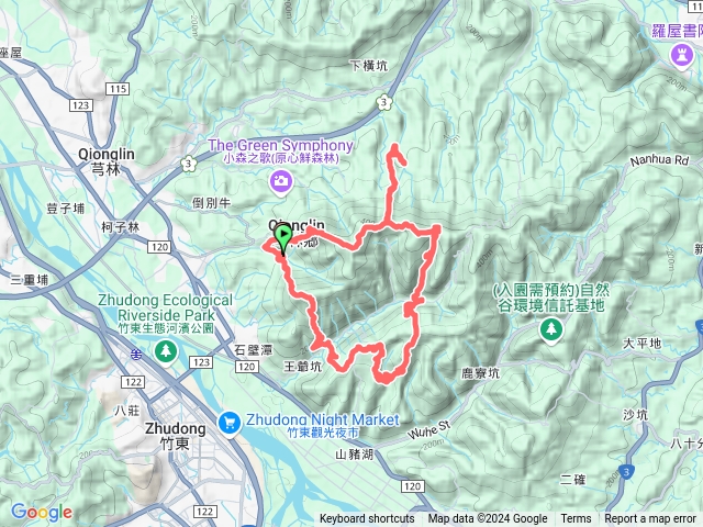 石壁潭山、龜殼山、牛欄窩山、飛鳳園、中坑山 大O預覽圖