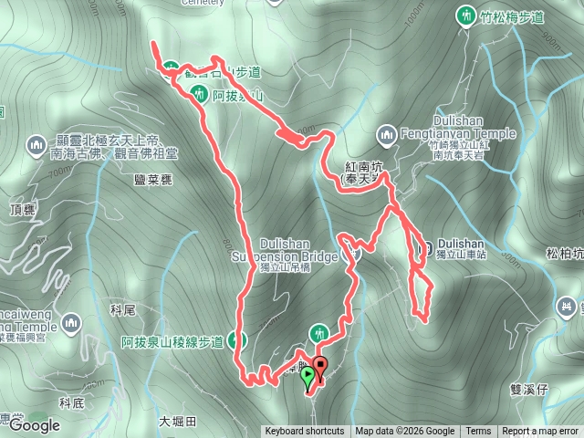 樟腦寮車站-阿拔泉山-觀音石山-獨立山-樟腦寮車站