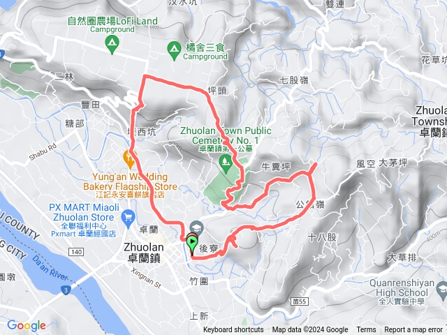風空道路、打鐵坑、壢西坪、老庒溪
