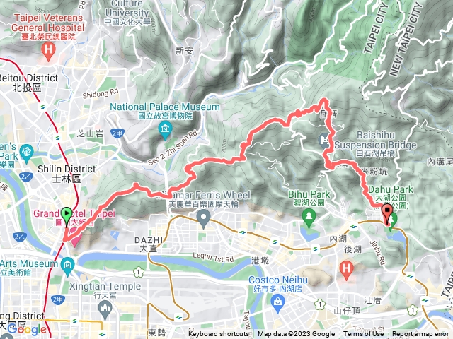 台北大纵走 文间山 大仑尾山大仑头山 碧山严 圆觉瀑布