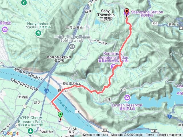 泰安新幹線站至勝興車站徒步旅行