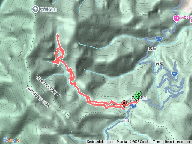 思源埡口旁720林道（2M走山）