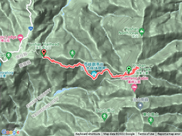 排雲主峰登山口