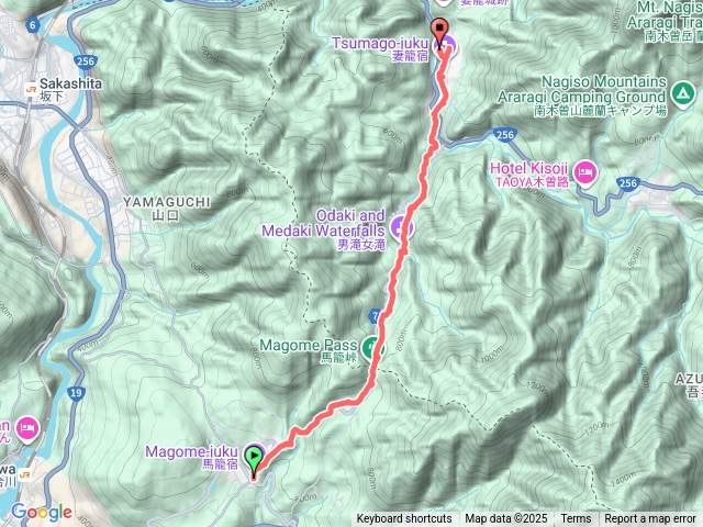 名古屋中山道馬籠宿-妻籠宿