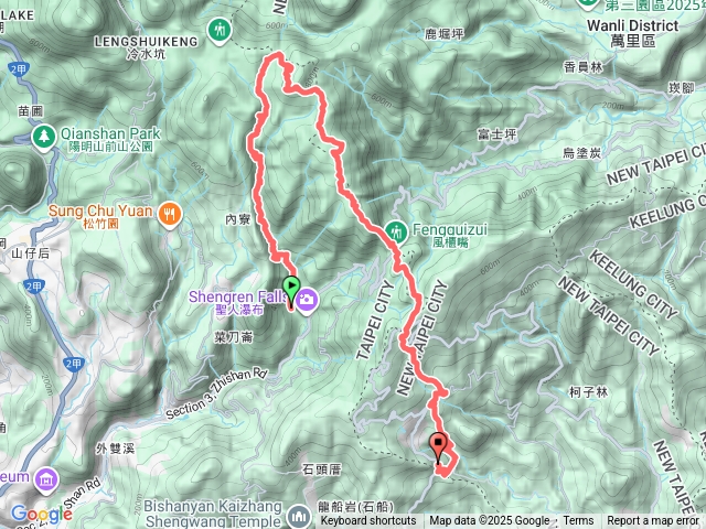 坪頂、登峰、平頂新、內雙溪、細腳幼仔寮、蕃王厝、後湖底溪古道、頂山、香對山、五指山西、主峰、小溪瀑布、興善宮