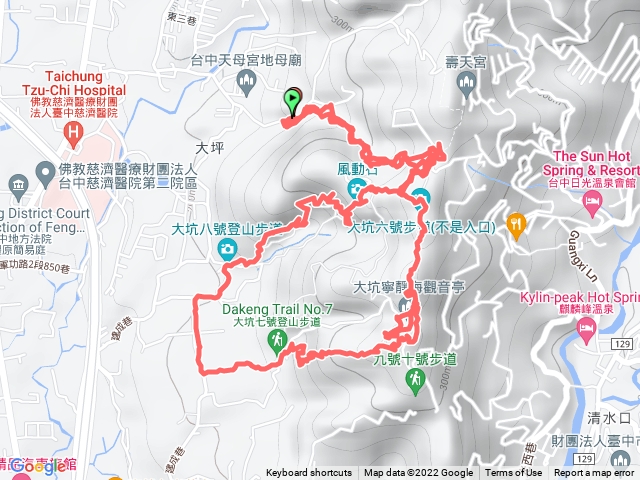 風動石橋、6號、半圓平台、8號、風動石
