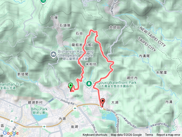 龍船岩開眼山石崁山大湖公園站
