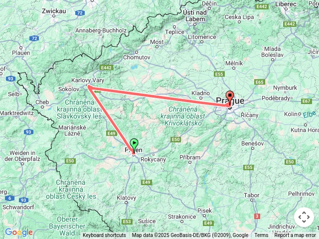 比爾森到布拉格