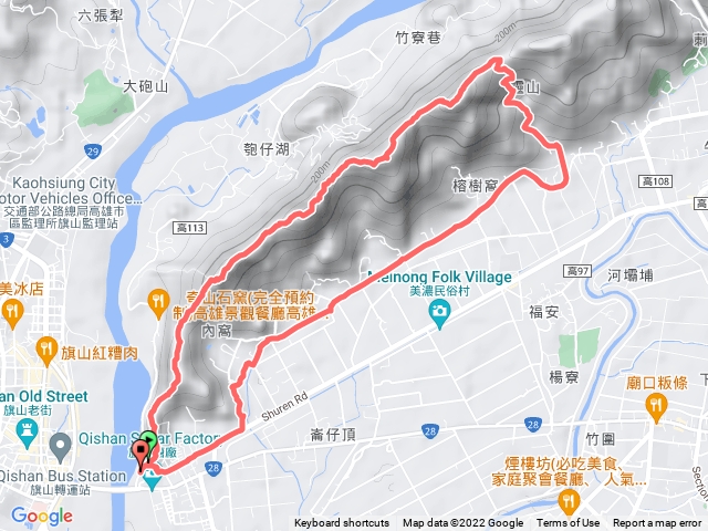 旗靈縱走（O型往返）