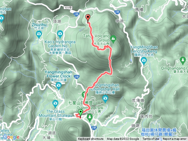 苗圃登山口-七星山主峰-小油坑