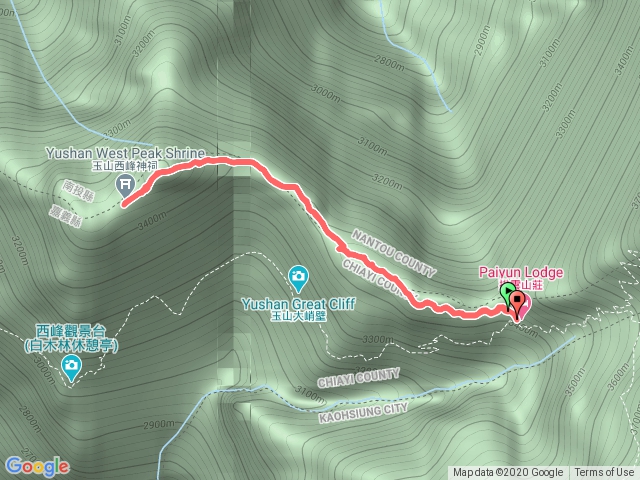 1108 排雲山莊-玉山西峰-財神廟來回