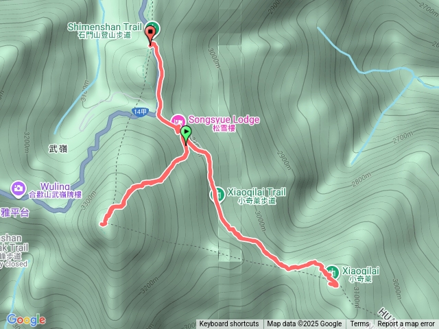 合歡東峰，小奇萊