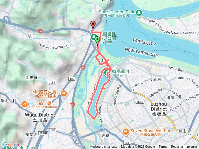 蘆洲微風園區步道