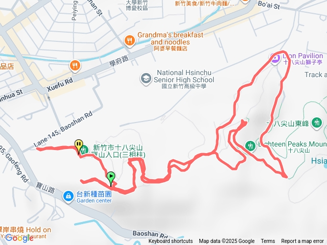 28尖山寶山進西峰主峰繞回