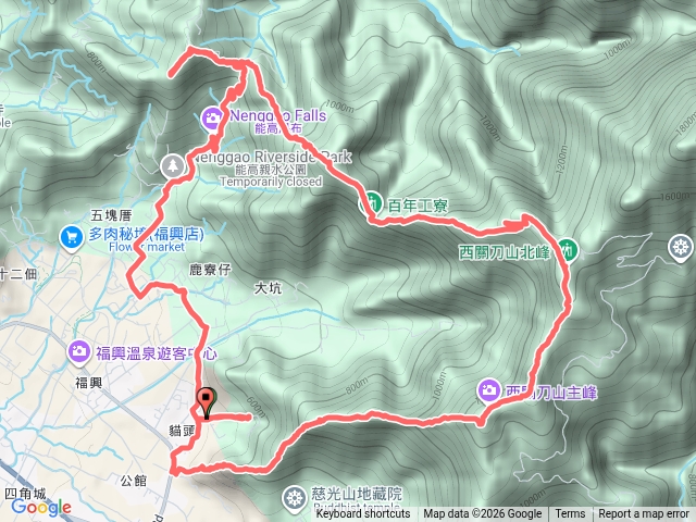 貓頭山西關刀山能高瀑布O型預覽圖