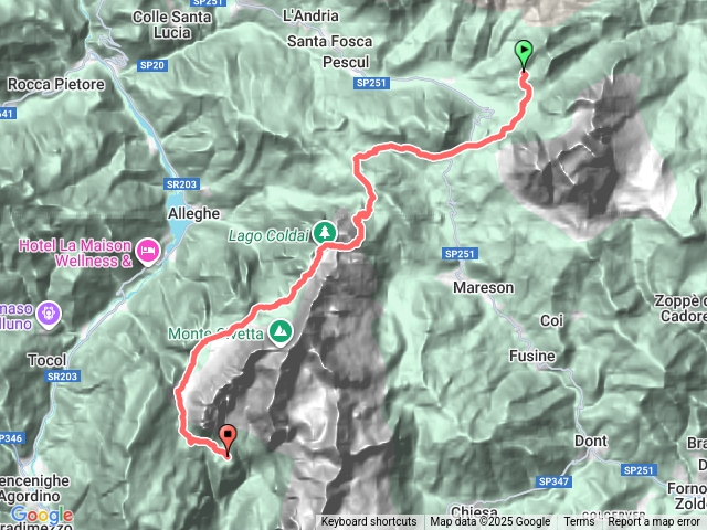 AVU6 Citta di Fiume to Rifugio Vazzoler