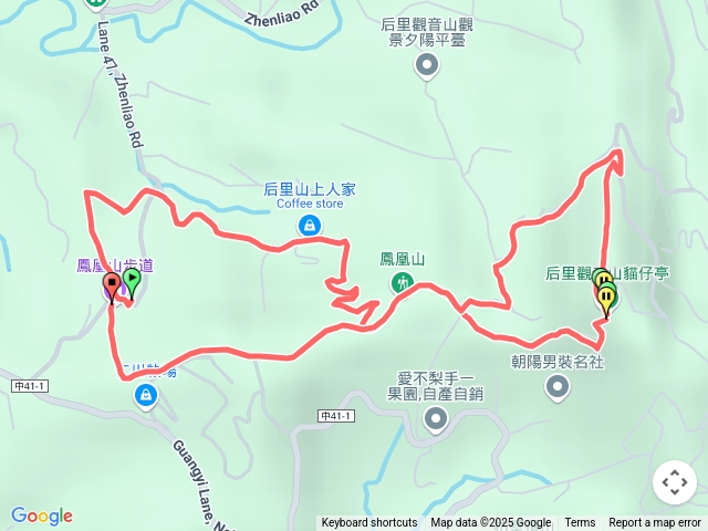 20250601后里鳳凰山+觀音山0繞