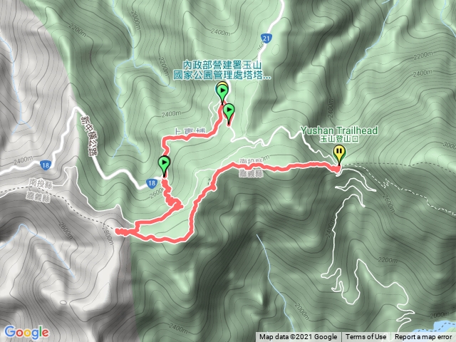 鹿林山、鹿林前山、麟指山、玉山登山口