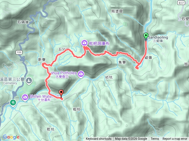 三貂嶺瀑布步道預覽圖