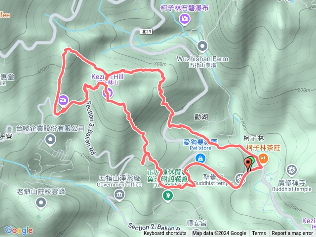 如意湖火燒坪山柯子林山金明山柯子林古道預覽圖