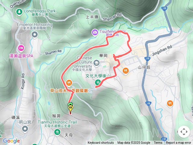 天母古道上文化大學後山
