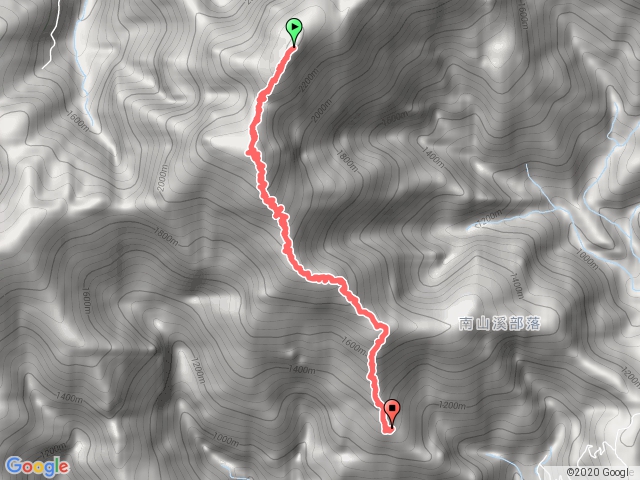 守城大山(下山時間)