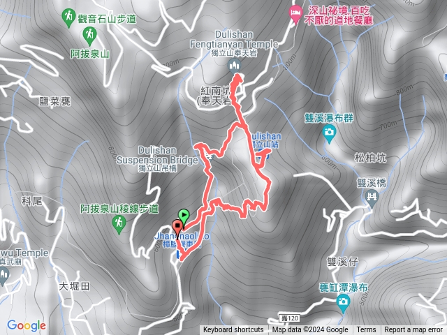 獨立山左去右回繞行車站