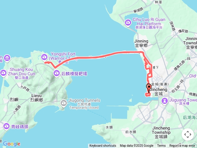 雄獅堡→同安渡船頭→金門大橋