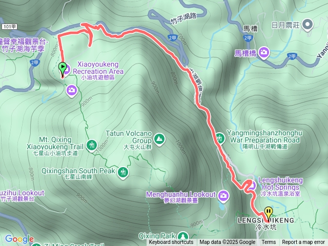 人車分道(小油坑-冷水坑)