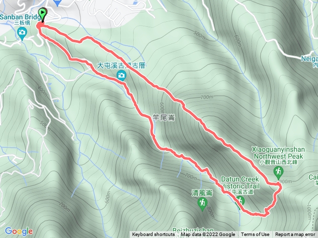 三芝 大屯溪古道+小觀音山西北峰+竿尾崙古道