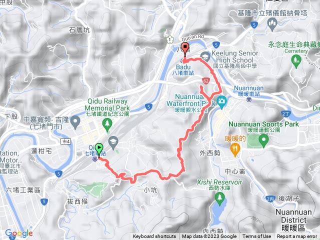 20230715七上八下縱走（七堵車站益壽山臥龍山三疊山八堵山八堵車站）