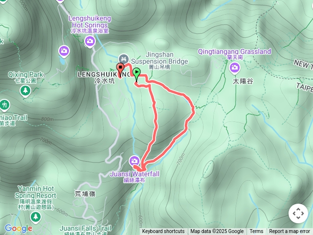 冷水坑～絹絲瀑布